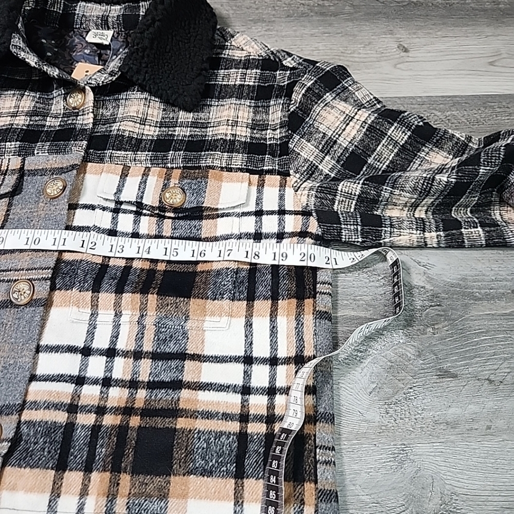 Ivy Jane Patched Plaid Jacket Sz S ($189) - Picture 4 of 9